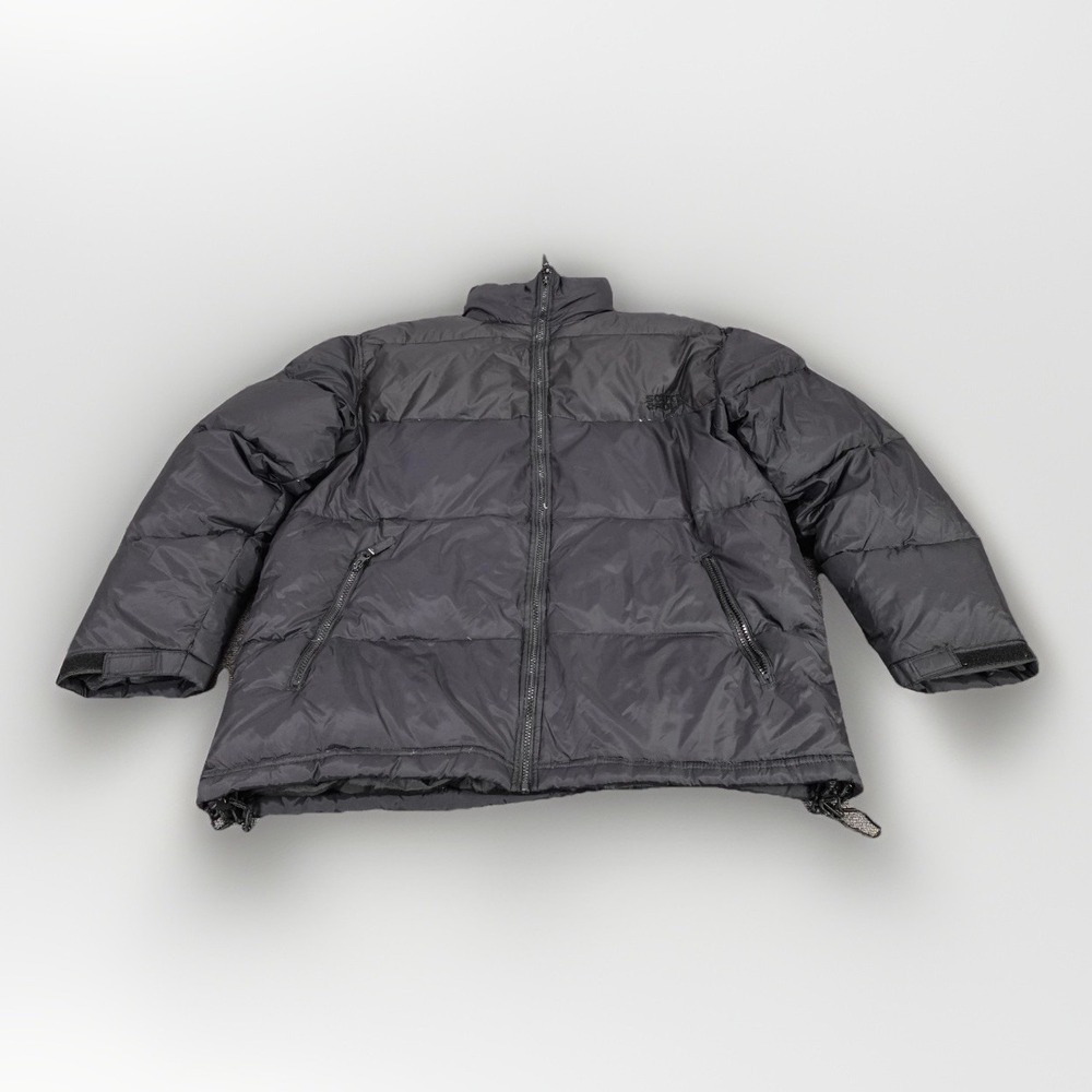 Vintage South Pole Jacket Large Black Down Puffer Full Zip Hip Hop Rap Tee Y2K‎